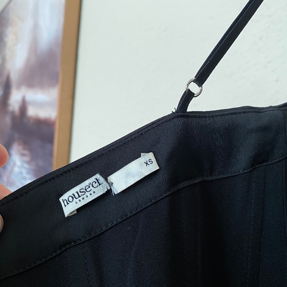 HOUSE OF CB 'Olivette' Black Satin Corset Maxi Dress NWOT size XS - Picture 8 of 10